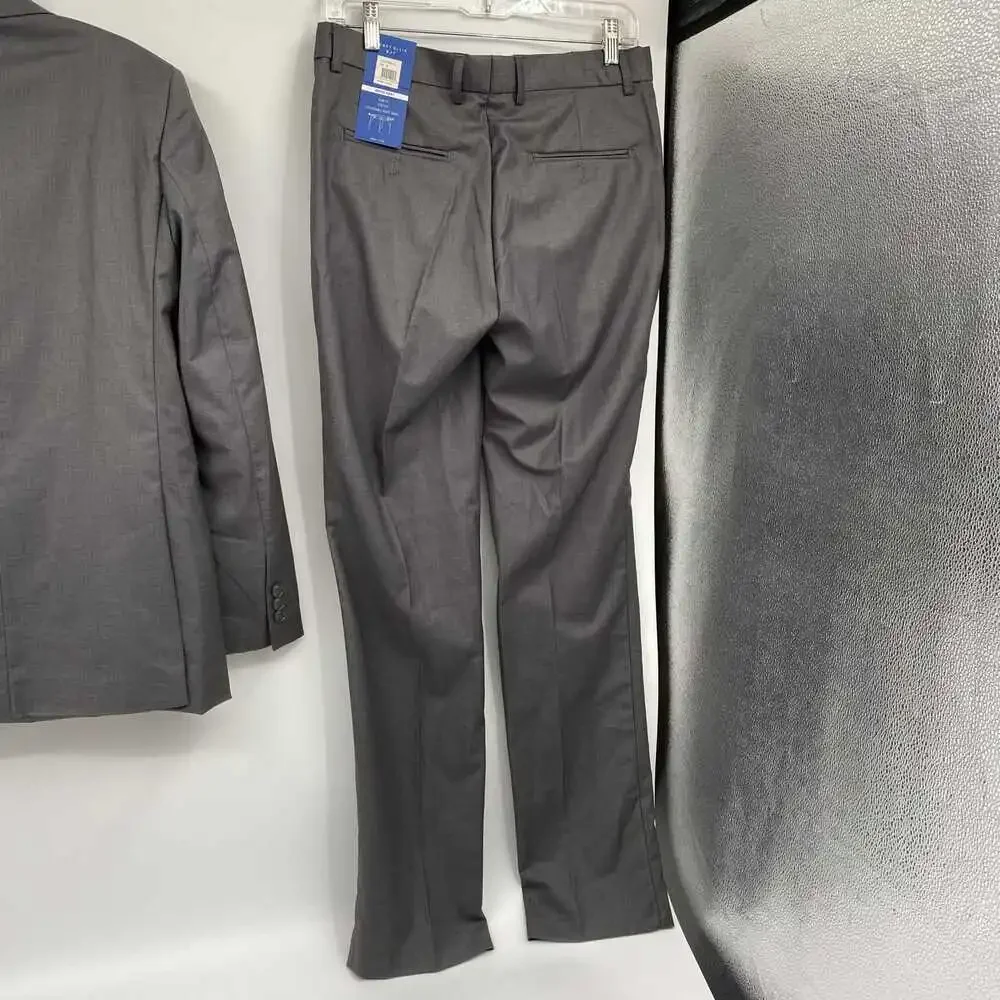 Perry Ellis 5PC Suit Set | Boys’ 18 Regular Gray Formal Polyester